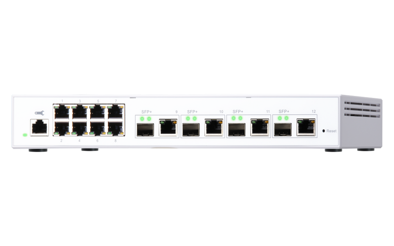 QNAP QSW-M408-4C 4 Ports 10GbE + 8 Ports 1GbE Layer 2 Managed Switch QNAP QSW-M408-4C 4 Ports 10GbE + 8 Ports 1GbE Layer 2 Managed Switch