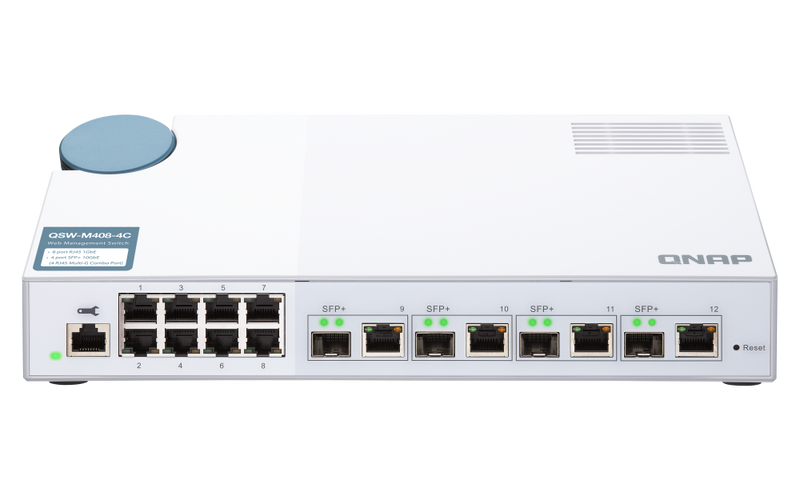QNAP QSW-M408-4C L2 Web-Managed 10GbE Switch