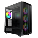 Montech X5 BK ATX Case (黑色/Black)(內置4把ARGB 風扇)