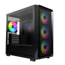 Montech X5M Micro-ATX Case (Black/黑色)(內置4把ARGB 風扇) CA-MX5MB