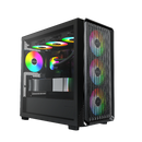 Montech X5M Micro-ATX Case (Black/黑色)(內置4把ARGB 風扇) CA-MX5MB