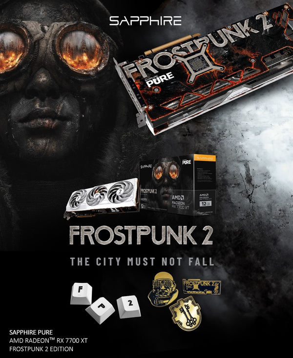 SAPPhIRE PURE AMD Radeon™ RX 7700 XT 12GB GDDR6 Frostpunk 2 Edition