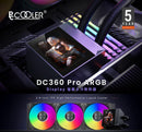 PCCOOLER DC360 Pro ARGB Display Black 黑色 360mm Liquid CPU Cooler