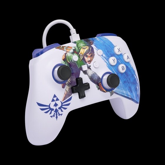 【電腦節搶購貨】PowerA NSW ENWIRED CONTROLLER ZELDA MASTER SWORD ATCK林克版 任天堂Switch有線遊戲機手掣 (GP-PECZMSA)