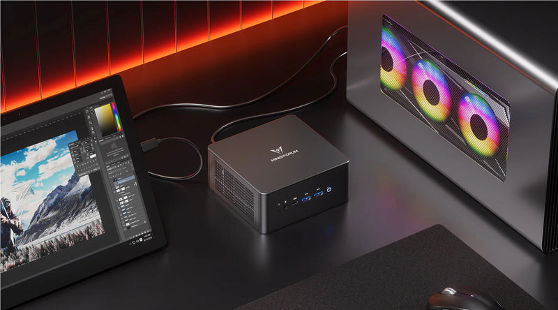 Minisforum BS-MUM890 UM890 Pro Barebone (AMD Ryzen R9 8945HS / 2xDDR5 SODIMM / M.2 SSD) 