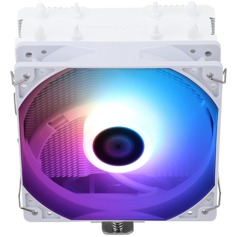 Assassin X 120R SE White ARGB CPU-koeler – 4 Vernikkelde Koperen Heatpipes, 120 Mm PWM-ventilator, Compatibel Met AMD AM4/AM5 En Intel LGA1851/1700/115x/1200, Wit