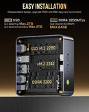 GMKtec CS-GNBM3P NucBox M3 PLUS Mini PC (Intel i9-12900HK / 32GB Ram / 1TB SSD / Windows 11 Pro)