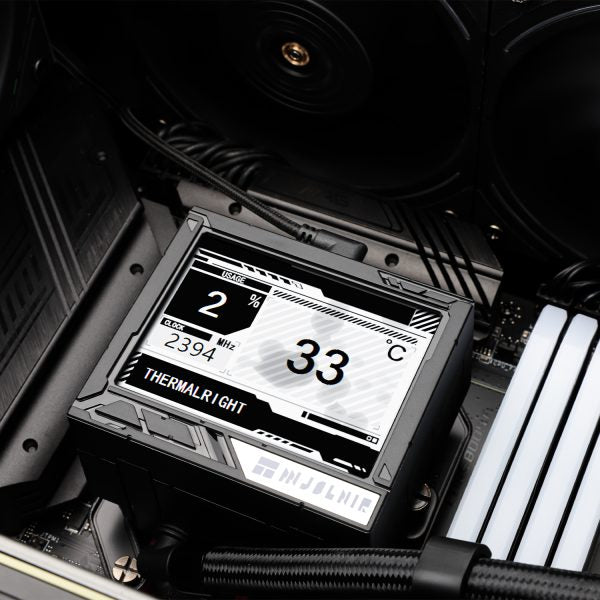 Thermalright Mjolnir Vision 360 BLACK Black ARGB w/3.5" IPS Screen 360mm Liquid CPU Cooler