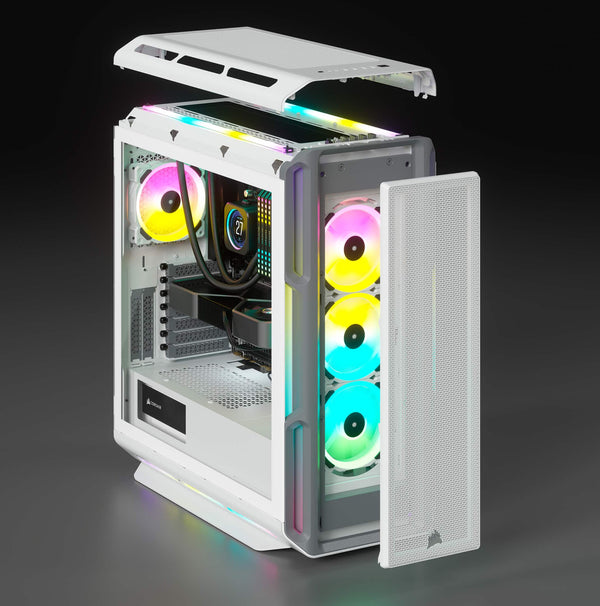 CORSAIR iCUE 5000T White White Tempered Glass ATX Case CC-9011231-WW