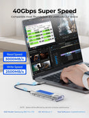 ORICO USB 4.0 Type-C NVMe M.2 SSD Enclosure 40Gbps Built in Cooling Fan [TCM2-U4]