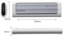 ORICO Type-C Gen2 10Gbps M.2 NVMe SSD Enclosure AXM2-G2-V1-GY-BP