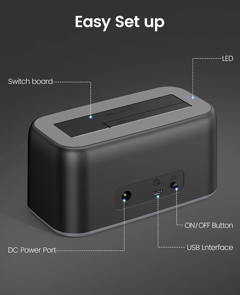 ORICO 2.5/3.5吋 Single Bay Type-C Hard Drive Dock HDD/SSD 外置硬碟插座 6819C3-V1