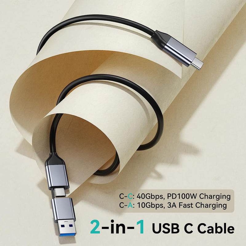 Yottamaster 40Gbps Aluminum M.2 NVME SSD Enclosure for USB4/Thunderbolt 4/3 [HP8-C3]