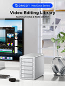 Orico 9958RU3-SV-BP 3.5" 5-Bays USB3.0 SATA HDD enclosure DAS