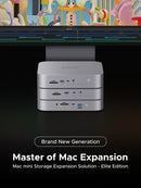 ORICO StudioLink 10-in-1 Docking Station with M.2 NVMe & NGFF & 2.5-inch Hard Drive Enclosure MC25M