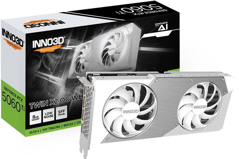 INNO3D GeForce RTX 5060 Ti X2 OC White 8GB GDDR7