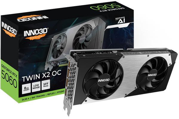 INNO3D GeForce Series RTX 5060 TWIN X2 OC 8GB GDDR7