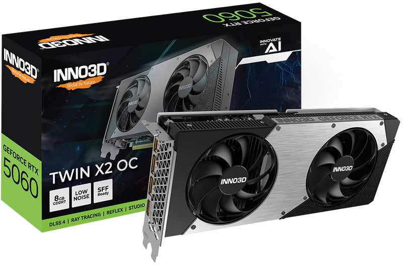INNO3D GeForce Series RTX 5060 TWIN X2 OC 8GB GDDR7