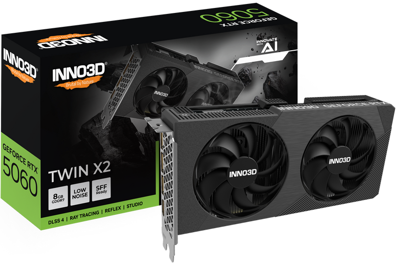 INNO3D GeForce Series RTX 5060 TWIN X2 8GB GDDR7