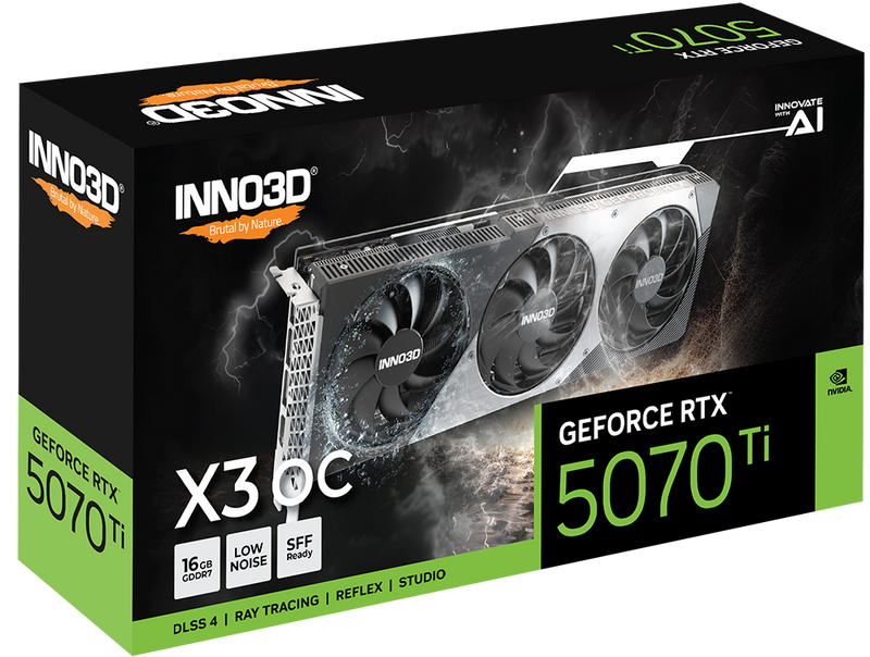 INNO3D GeForce RTX 5070 Ti X3 OC 16GB GDDR7 (N507T3-16D7X-176068N)