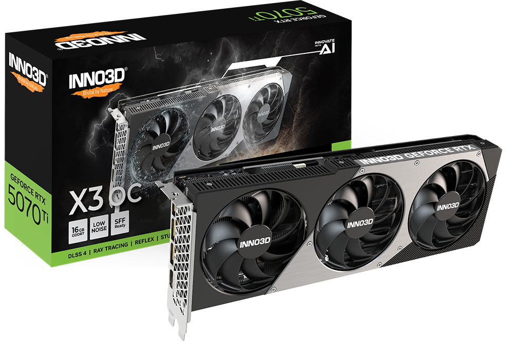 INNO3D GeForce RTX3070ti （ジャンク） INNO3D GeForce RTX 5070 Ti X3 OC 16GB GDDR7 (N507T3-16D7X