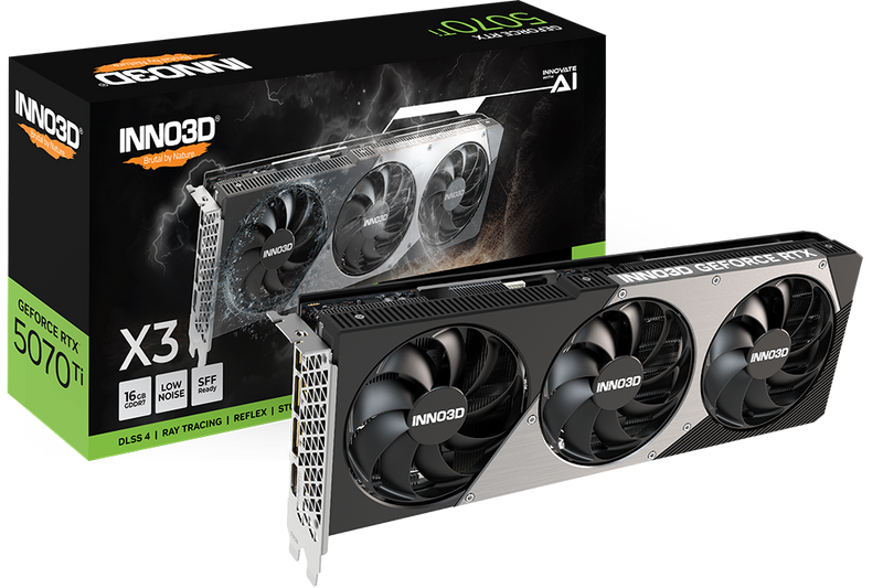 (少量現貨) INNO3D GeForce RTX 5070 Ti X3 16GB GDDR7 (N507T3-16D7-176068N)