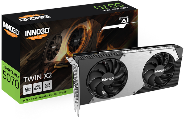 INNO3D GeForce RTX 5070 TWIN X2 12GB GDDR7 (N50702-12D7-195064N)