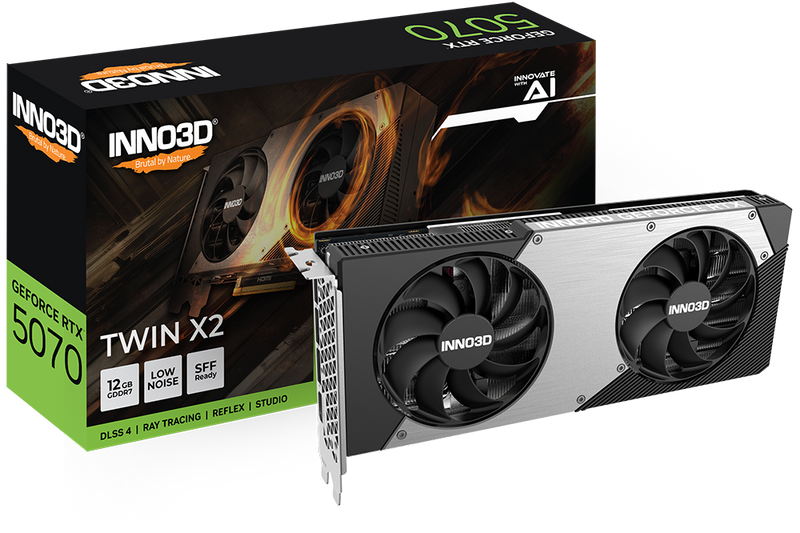 INNO3D GeForce RTX 5070 TWIN X2 12GB GDDR7 (N50702-12D7-195064N)