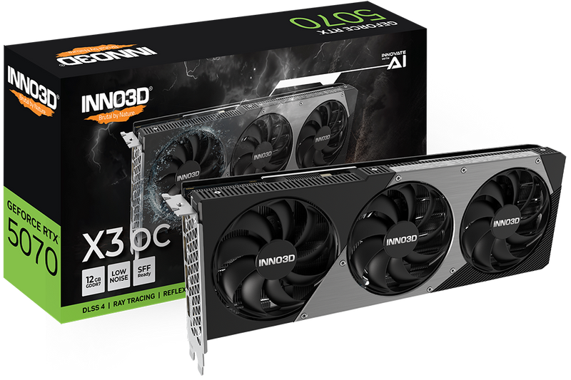 INNO3D GeForce RTX 5070 X3 OC 12GB GDDR7 (N50703-12D7X-195064L)