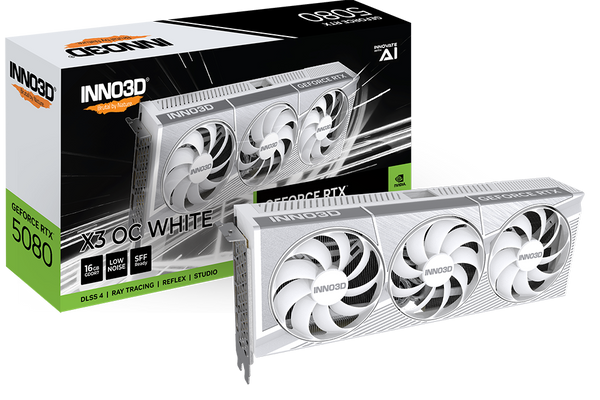 (少量現貨) INNO3D GeForce RTX 5080 X3 OC WHITE 白色 16GB GDDR7