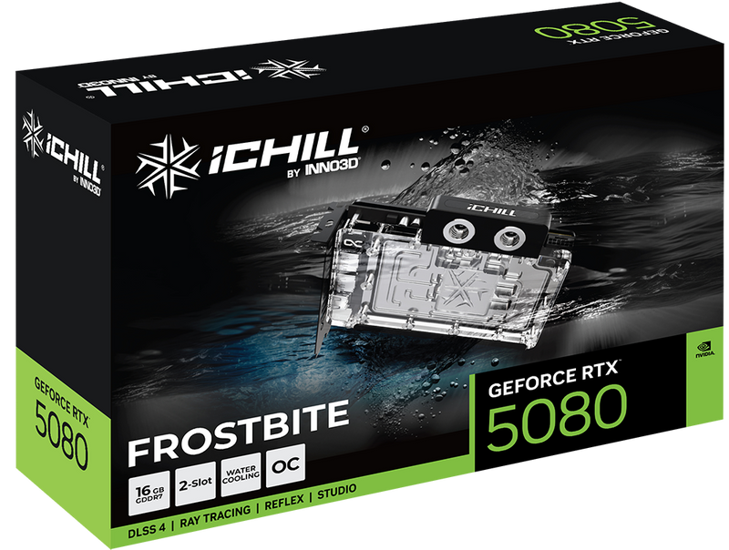 INNO3D GeForce RTX 5080 ICHILL X3 FROSBITE 16GB GDDR7
