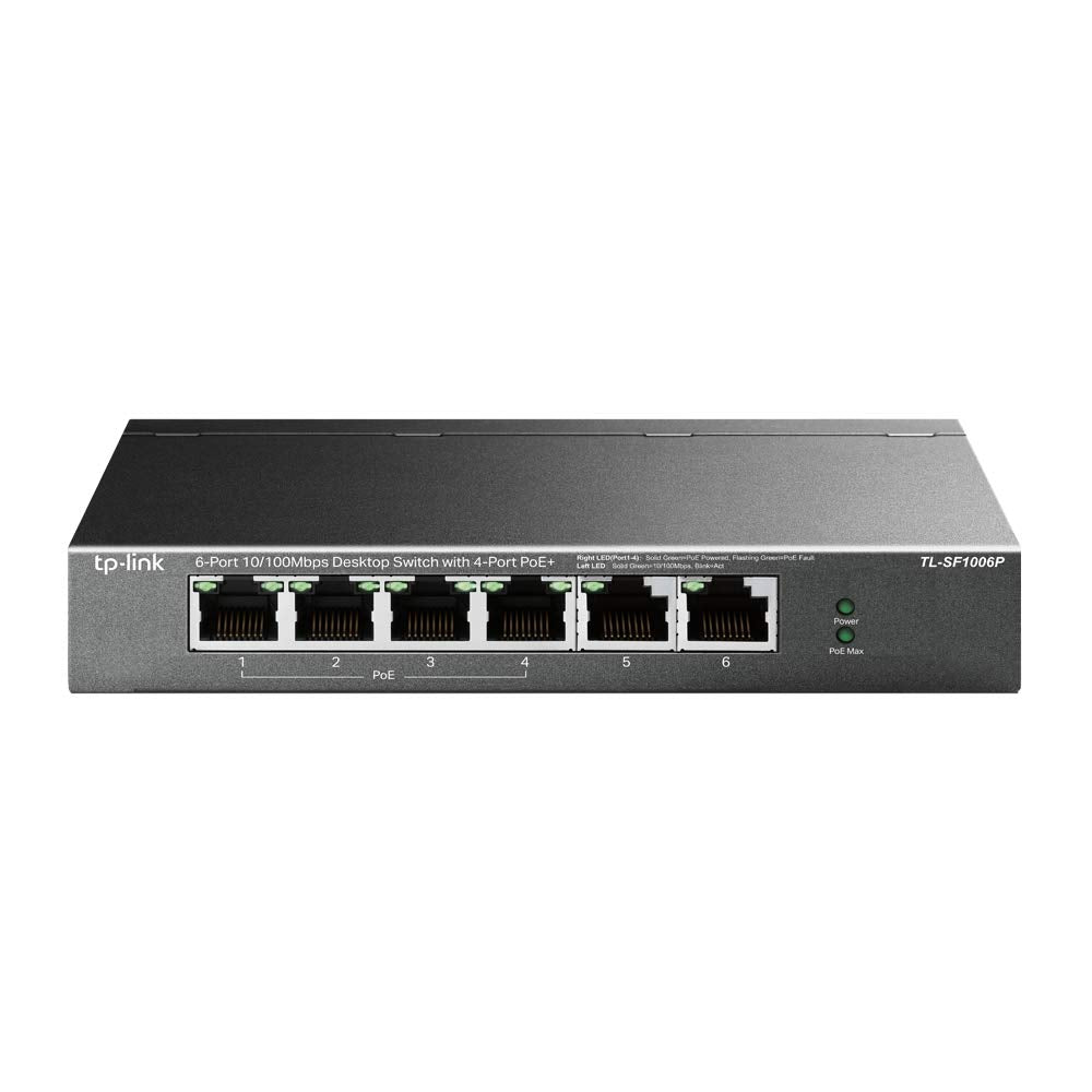 TP-Link TL-SF1006P 6 Port 10/100 Mbps Desktop PoE Switch With 4 Port P