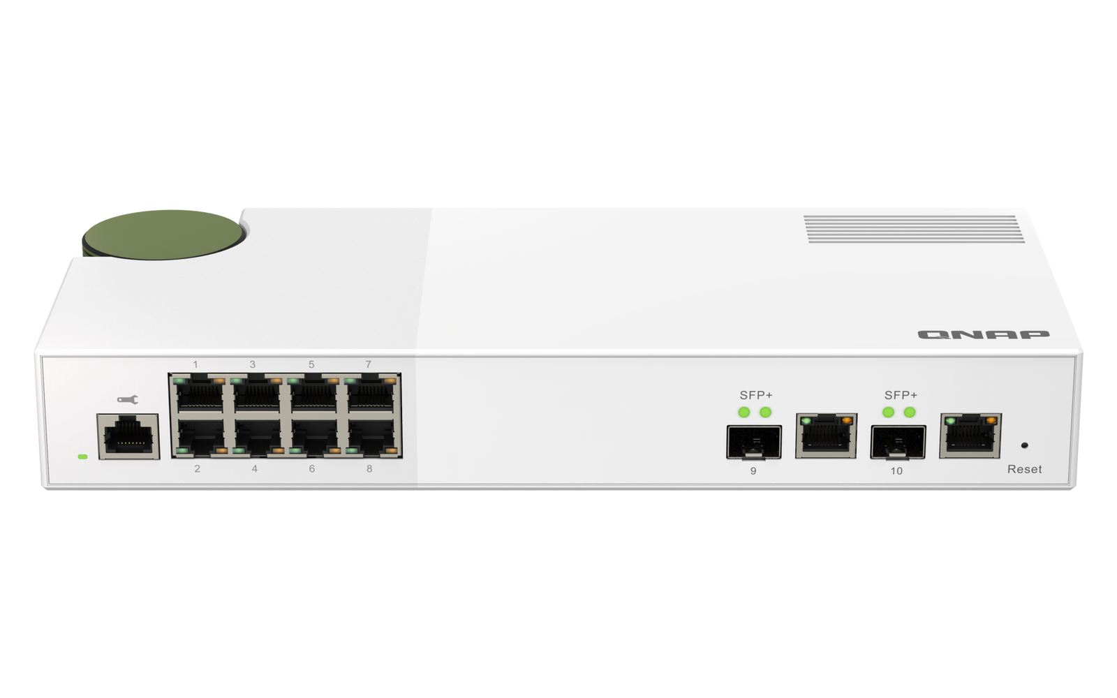QNAP QSW-M2108-2C 2 Ports 10GbE + 8 Ports 2.5GbE Layer 2 Managed Switc