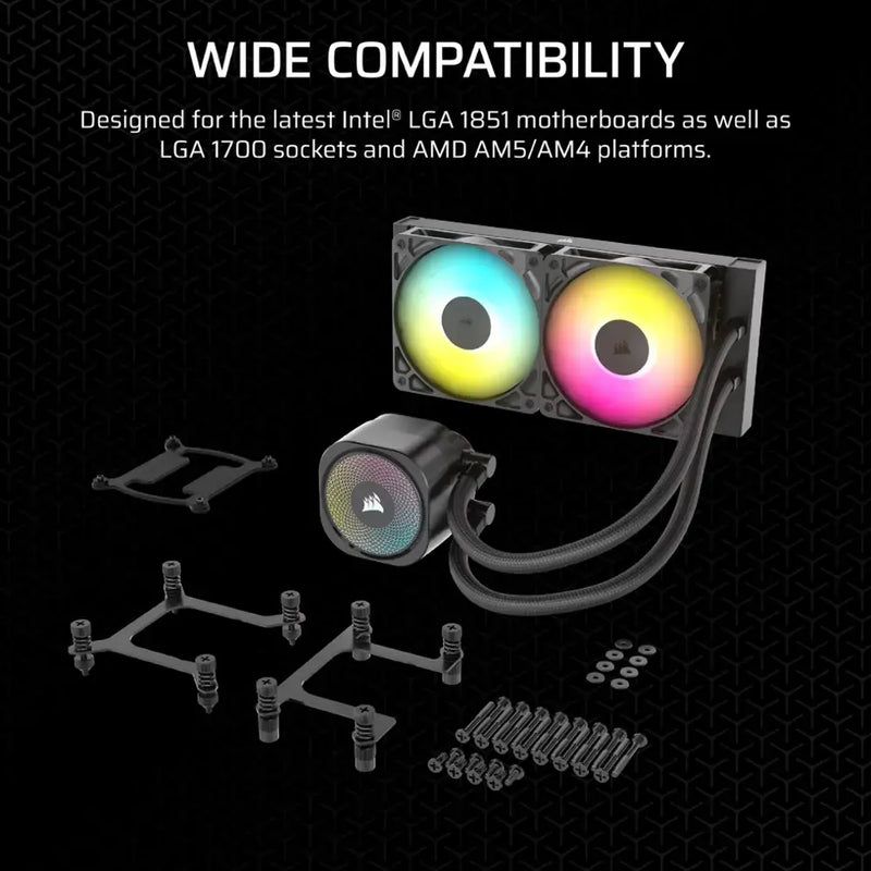 CORSAIR NAUTILUS 240 RS ARGB 240mm Liquid CPU Cooler CW-9060092-WW 