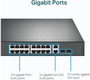 TP-Link TL-SG1218MP 18 Port Gigabit Rackmount PoE Switch with 16 PoE+ (250W)