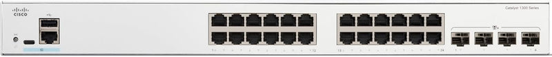 Cisco Catalyst 1300 24-Port Gigabit Ethernet + 4x10Gb SFP+ Advanced Security Managed Switch (C1300-24T-4X-UK/NE-1324T4X)