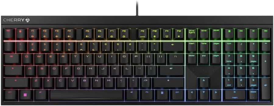 CHERRY MX 2.0S RGB 黑框機械式鍵盤(靜音紅軸) G80-3821LWAEU-2*送