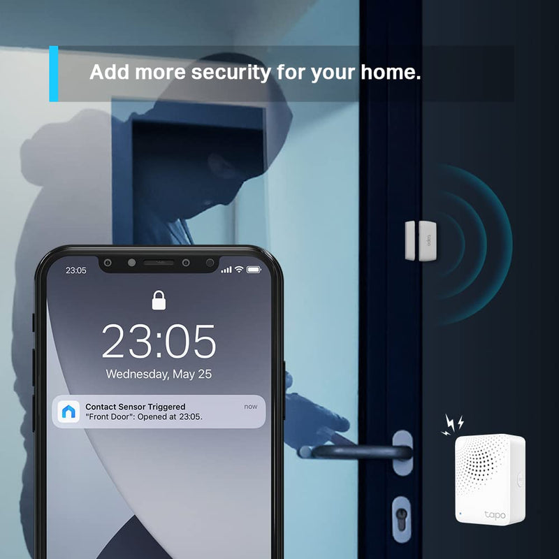 TP-Link Tapo T110 Smart Door and Window Contact Sensor - needs to work with Tapo H100 or Tapo H200