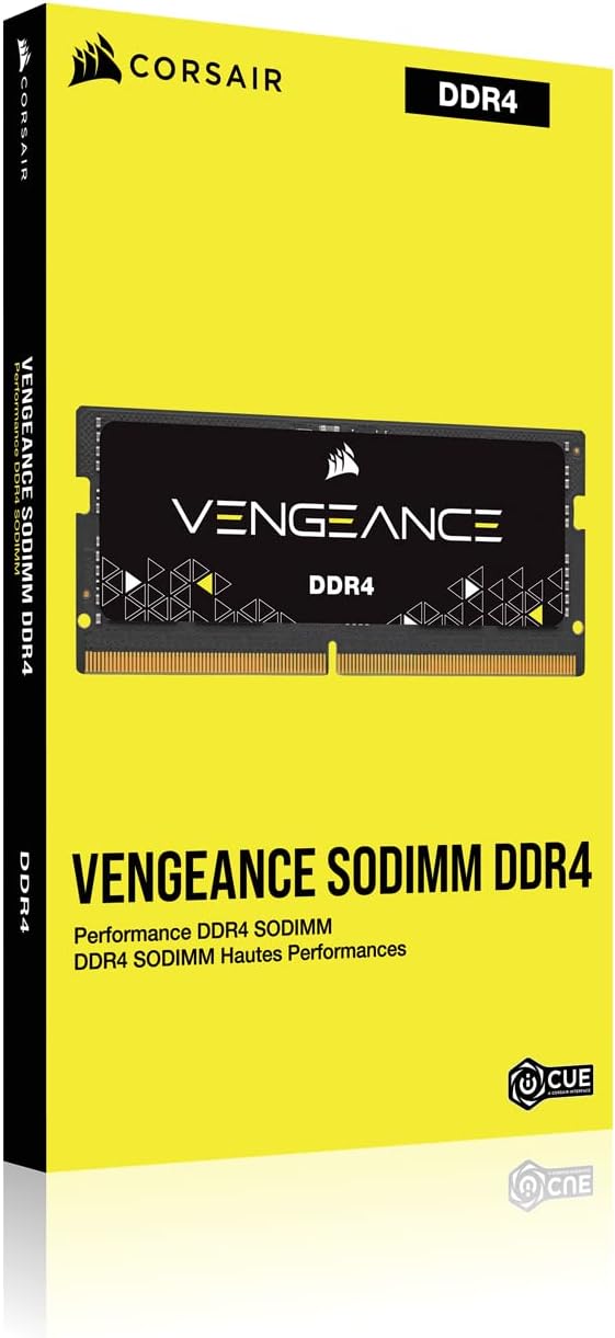 CORSAIR DDR4 SODIMM VENGEANCE 16GB (1x16GB) DDR4 3200MHz CMSX16GX4M1A3200C22 Memory