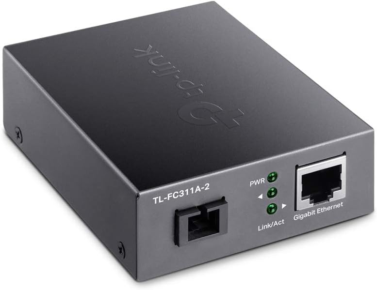 TP-Link TL-FC311A-2 10/100/1000 Mbps RJ45 to 1000 Mbps Single-mode SC WDM Bi-Directional Fiber Converter (TP-NE-FC311A-2)