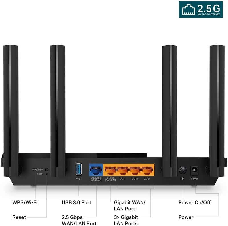 【3月優惠】TP-Link Archer AX55 Pro AX3000 Dual 2.5G Port Multi-Gigabit Wi-Fi 6 Router