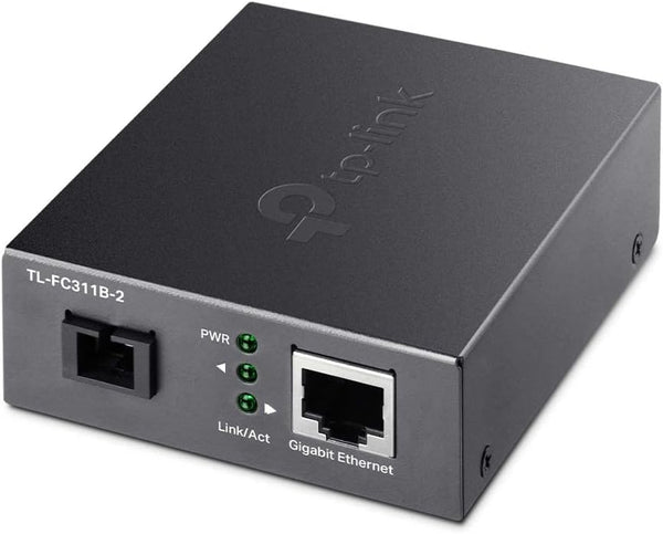 TP-Link TL-FC311B-2 10/100/1000 Mbps RJ45 to 1000 Mbps Single-mode SC WDM Bi-Directional Fiber Converter (TP-NE-FC311B-2)