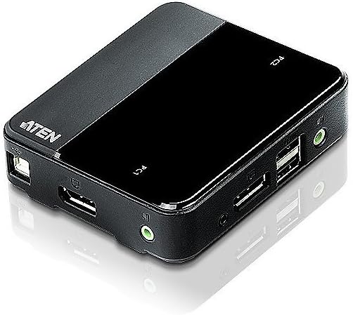 ATEN CS782DP 2 Port USB 2.0 True 4K DisplayPort KVM Switch