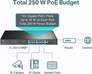 TP-Link TL-SG1218MP 18 Port Gigabit Rackmount PoE Switch with 16 PoE+ (250W)