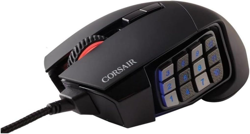 CORSAIR SCIMITAR RGB ELITE Optical MOBA/MMO Gaming Mouse - Black 黑色 CH-9304211-AP