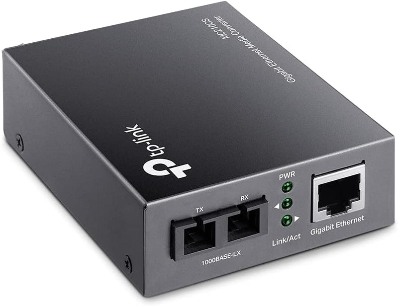 TP-Link MC210CS 10/100/1000 Mbps RJ45 to 1000 Mbps Single-Mode SC Fiber Converter (TP-NE-MC210CS)