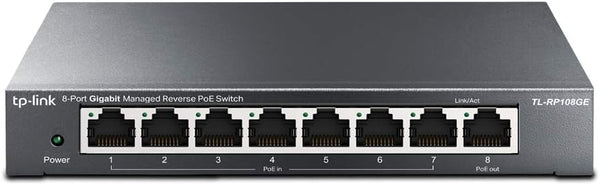 TP-Link TL-RP108GE 8-Port Gigabit Managed Reverse PoE Switch