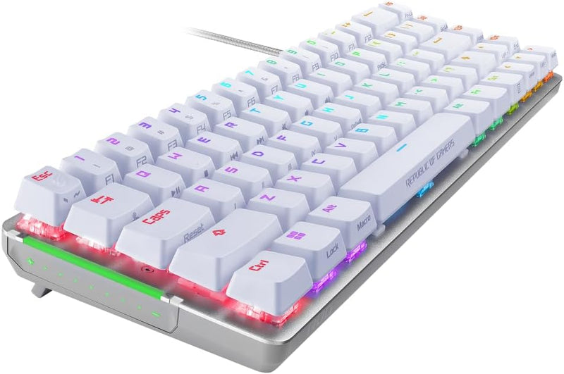 ASUS 華碩 ROG FALCHION ACE NX 65% WHITE (白色)電競鍵盤 (青軸)(90MP0348-BKUA10)