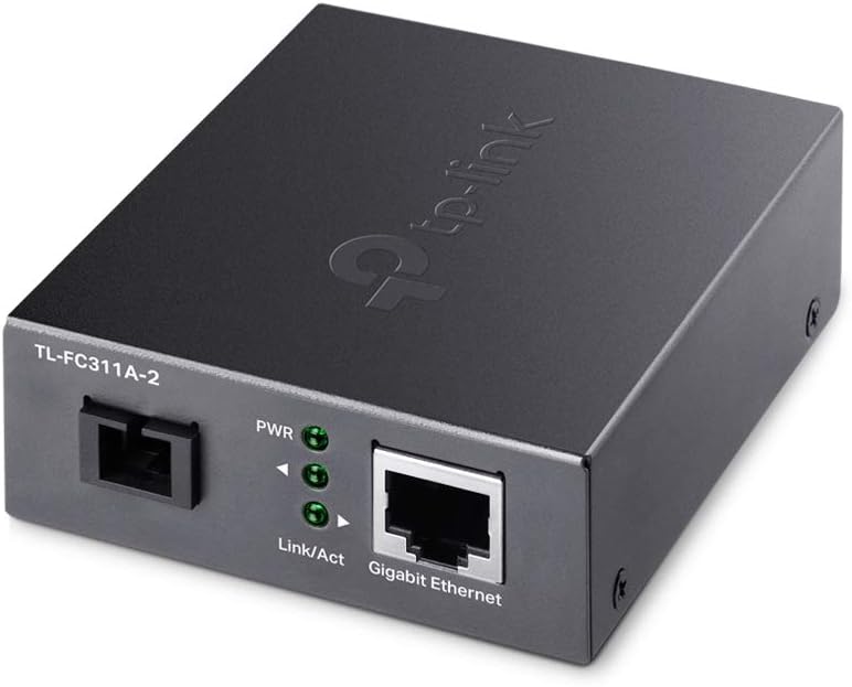TP-Link TL-FC311A-2 10/100/1000 Mbps RJ45 to 1000 Mbps Single-mode SC WDM Bi-Directional Fiber Converter (TP-NE-FC311A-2)