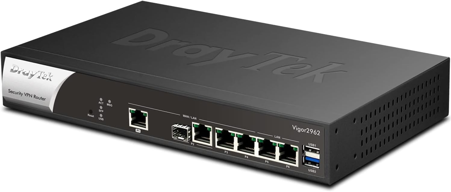 DrayTek Vigor 2962 2.5 Gigabit WAN + Combo WAN Security VPN Router (Vi